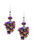 Lane Bryant Faceted bead cluster earrings by - /Purple magic - Size