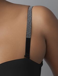 Diamante elastic bra straps