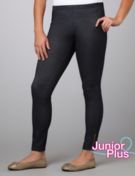 Zipper-Trim Leggings