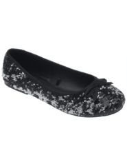 Sequin ballet flat