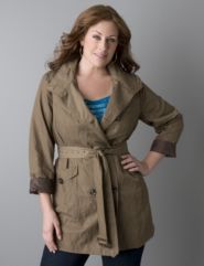 Double breasted trench coat
