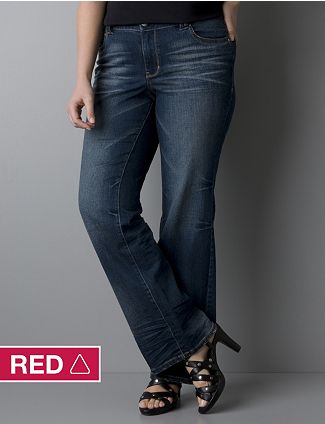 Plus size Distinctly Boot jean with Right Fit Technology