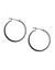 Thick silvertone hoop earrings by Lane Bryant