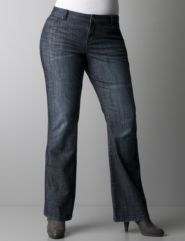 Soho crosshatch bootcut jean by DKNY JEANS