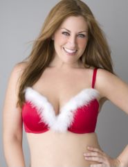 Plus size santa plunge bra
