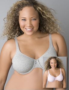 Full figure cotton full coverage bra duo