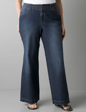Plus size denim Trouser jean by Lane Bryant