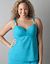 Plus size Swim top with built-in Cacique balconette bra