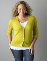 V-neck cardigan