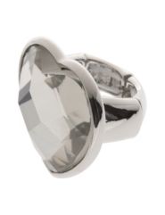 Faceted heart ring by Lane Bryant