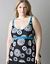 Full figure Printed no-wire swim top