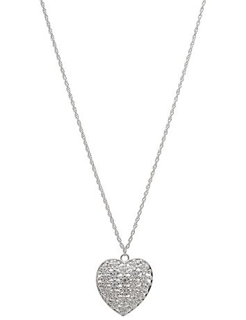 Crystal studded heart necklace by Lane Bryant