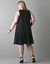 Sleeveless chiffon plus size ruffle dress
