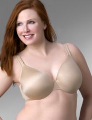 Smooth satin full-coverage bra