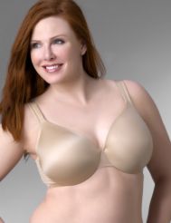 Smooth satin full-coverage bra