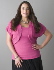 Womens plus size Dolman shrug