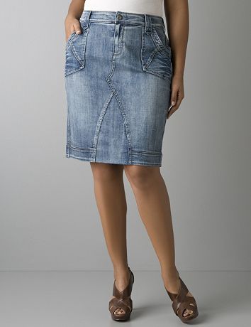 Denim skirt by Lane Bryant