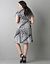 Plus size animal print cowl neck dress