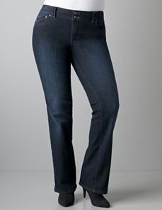 Bootcut jean with T3 Tighter Tummy Technology by Lane Bryant