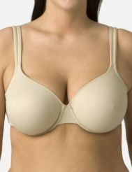 Microfiber underwire demi bra