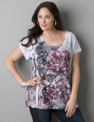 Floral sublimation tee