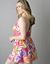 Plus size Tahitian print swim dress