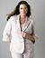 Plus sized 3/4 sleeve linen jacket