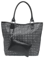 perforated rings tote bag