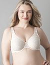 Plus size luxury lace full coverage bra