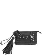 tassel wristlet handbag