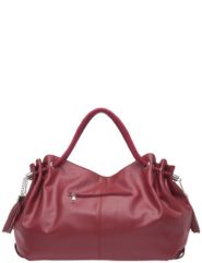 red tassel hobo bag