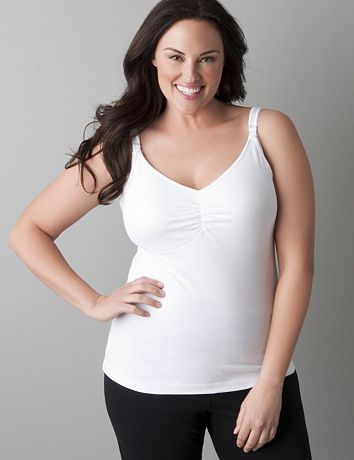 Plus size nursing bra tank top by Bravado