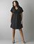 Plus size rosette trim dress