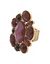 Plus size faceted stone cluster stretch ring