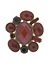 Plus size faceted stone cluster stretch ring