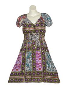 Multi Color Print Dress by Blue Plate