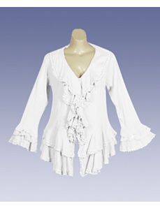 White Bell Top by Blue Plate