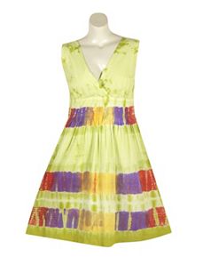 Lime Totally Tie Dye Dress by Blue Plate