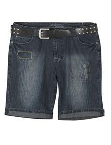 Belted Bermuda Short by Revolt Jeans