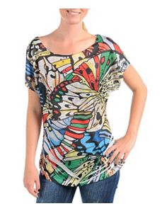 Fun Butterfly Print Top by alight