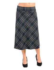 Gray Cross Pattern Skirt by alight