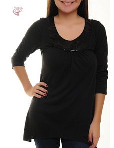 Black So Sequin Top by alight