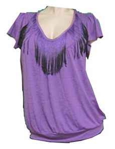 Fringe Accent Top by alight