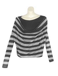 Light Gray Stripe Top by alight