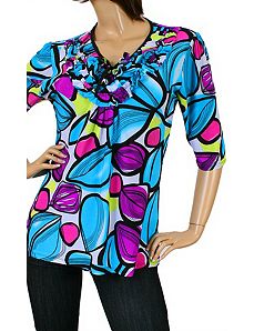 Blue Color Waves Top by alight