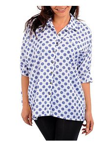 Blue Dotted Line Top by alight