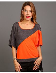 Gray Color Block Top by alight