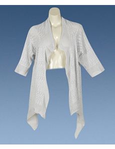 Gray Pointelle Wrap by alight