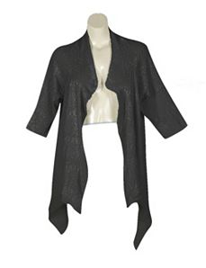 Black Pointelle Wrap by alight