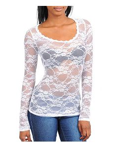 White Lace Top by alight